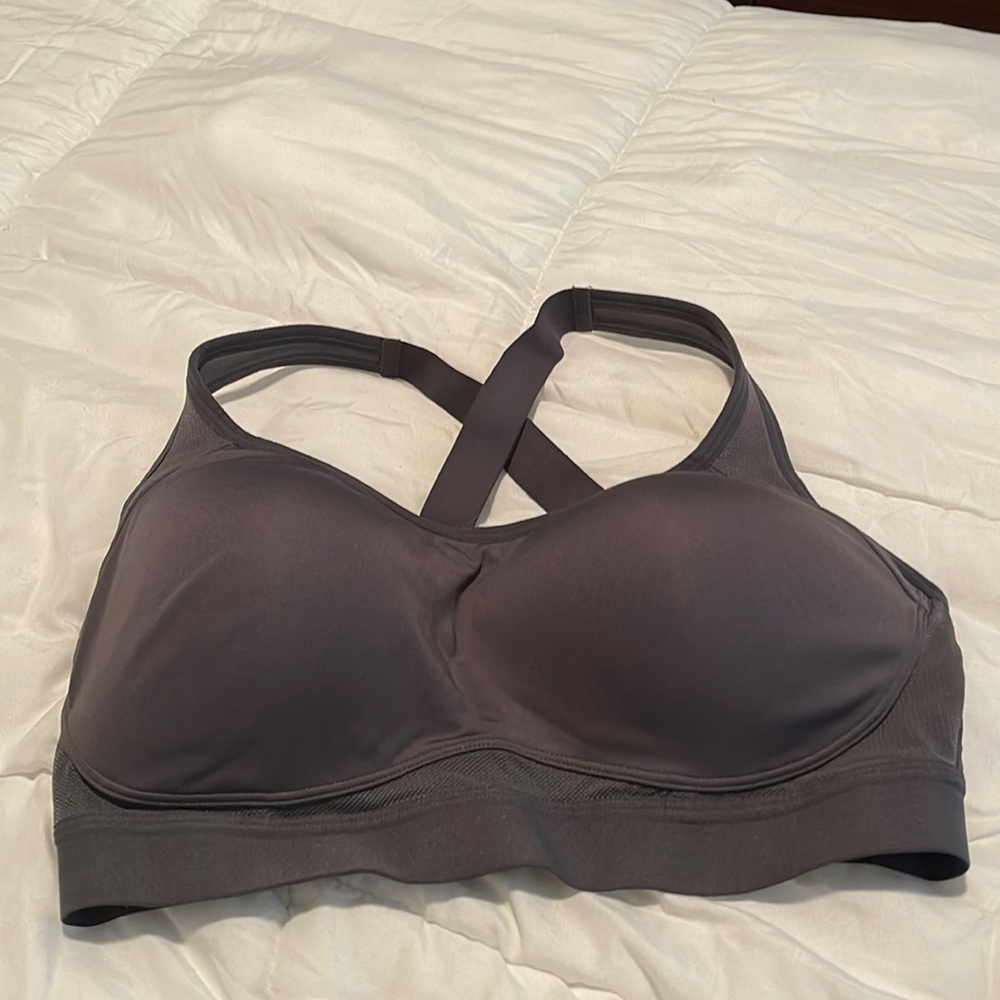 Dark Gray Full Support Sports Bra